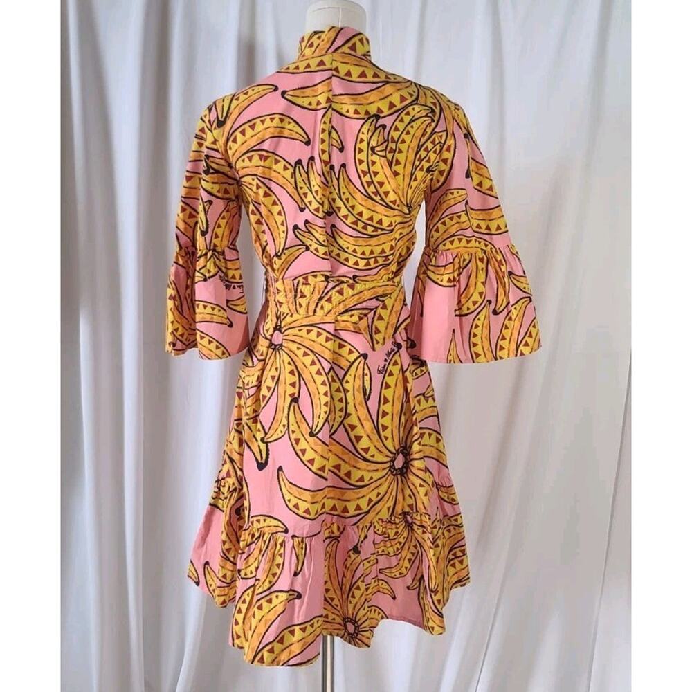 Anthropologie Farm Rio Womens Banana Floral Mini Dress XS New - Picture 7 of 8